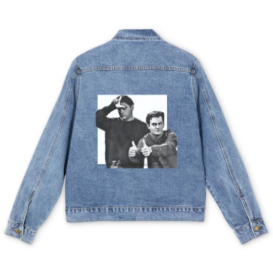Discover Chandler Bing-Joey Tribbiani Men's Denim Jackets Bing Tribbiani Men's Denim Jackets