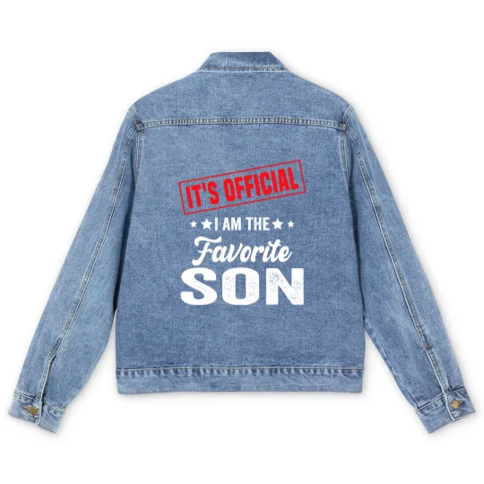 Discover Its  Im The Favorite Son Men's Denim Jackets