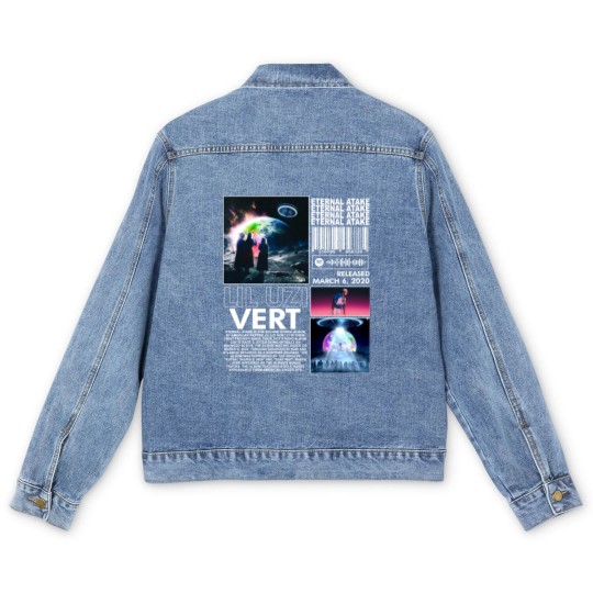Discover Lil Uzi Vert Rap Men's Denim Jackets, Eternal Atake Album 90s Y2K Merch Vintage Rapper Hiphop