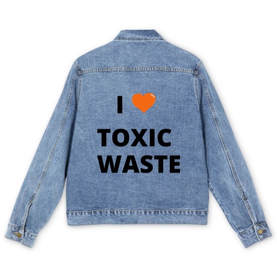 Discover i heart toxic wast Men's Denim Jackets