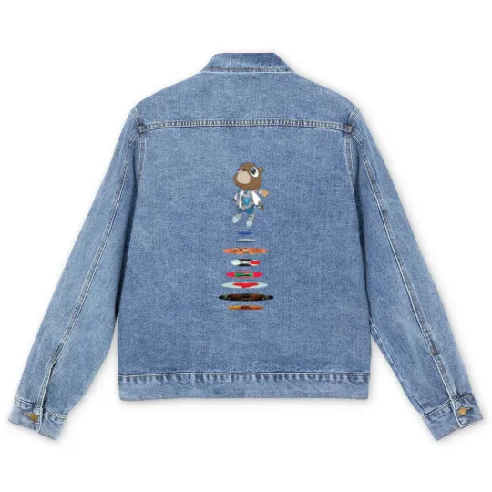 Discover Kan West Graduation Men's Denim Jackets, The College Dropout