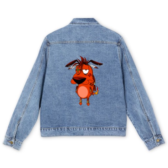 Discover Courage the Red XIII - Courage The Cowardly Dog - Men's Denim Jackets