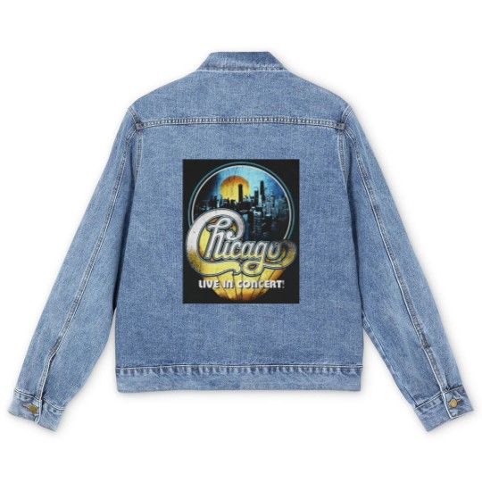 Discover Chicago band live in concert Men's Denim Jackets