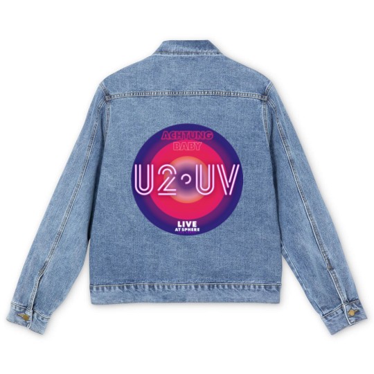 Discover U2 Band Tour 2023 Men's Denim Jackets, U2 UV Achtung Baby