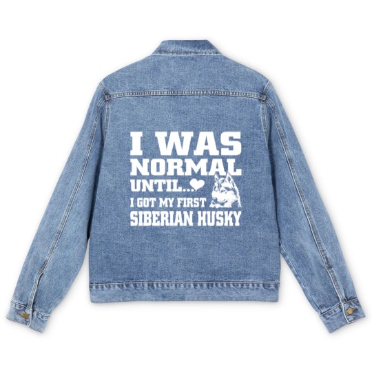 Discover Siberian Husky Men's Denim Jackets