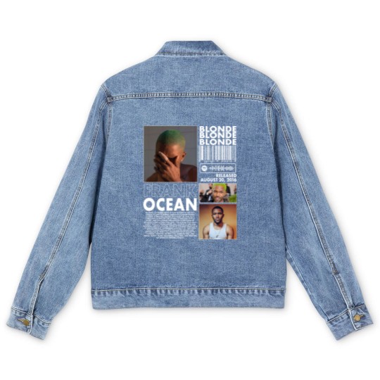 Discover Frank Ocean Rap Men's Denim Jackets, Blonde Album Merch Vintage Rapper Hiphop
