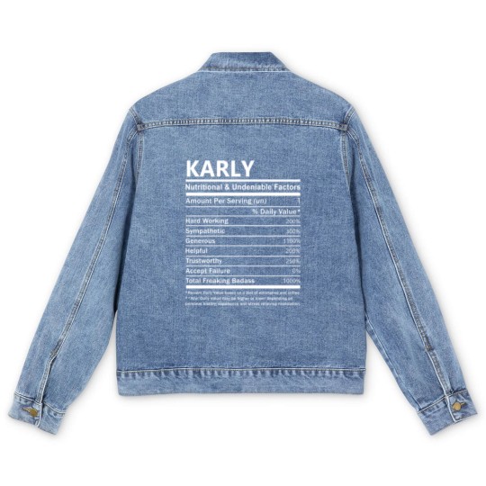 Discover Karly Name Men's Denim Jackets - Karly Nutritional And Undenia Men's Denim Jackets