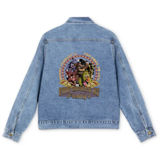 Discover Five Nights At Freddy'S Halloween Men's Denim Jackets, Five Nights At FreddyS