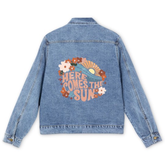 Discover Here Comes The Sun Men's Denim Jackets, Here Comes The Sun Vintage Men's Denim Jackets