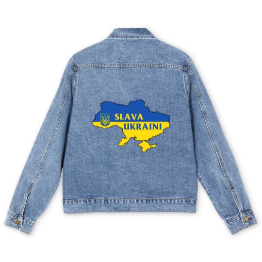 Discover Slava Ukraini Men's Denim Jackets