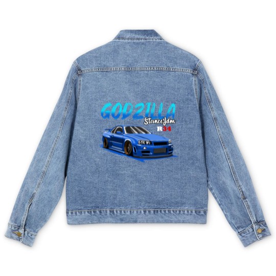 Discover SKYLINE R34 Blue Men's Denim Jackets