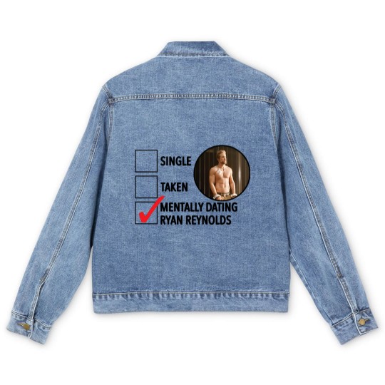 Discover Mentally Dating Ryan Reynolds Men's Denim Jackets