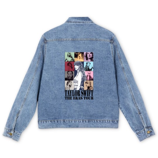 Discover Taylor Swiftian Merch Men's Denim Jackets, Back and Front Men's Denim Jackets