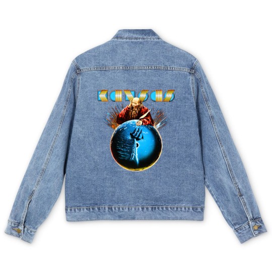 Discover Kansas Rock Band Point Of Know Return Men's Denim Jackets, Vintage Kansas Men's Denim Jackets