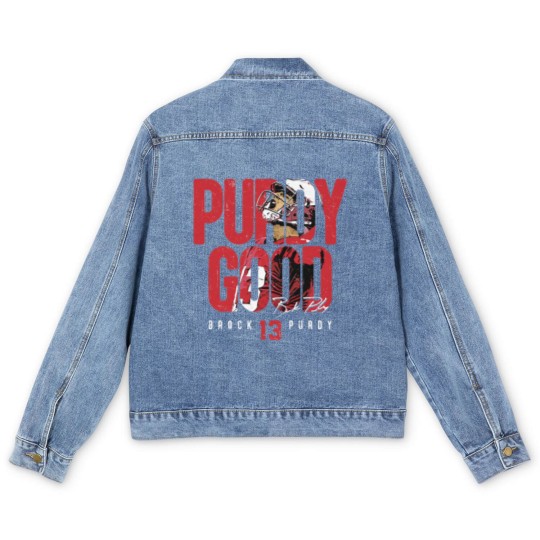 Discover Brock Purdy San Francisco Purdy Good - Brock Purdy - Men's Denim Jackets
