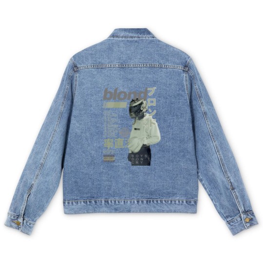 Discover Frank Ocean Blond Album Men's Denim Jackets , Frank Blond Vintage 90s Men's Denim Jackets