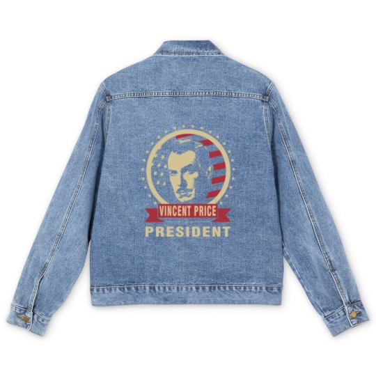 Discover Vincent Price for President Men's Denim Jackets Men's Denim Jackets