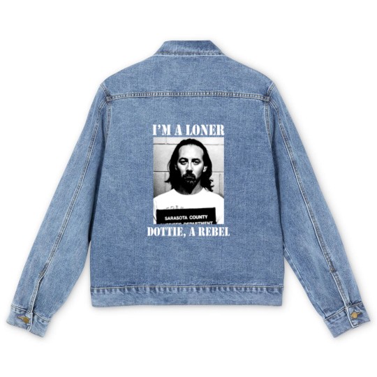 Discover Paul Reubens Pee Wee Herman 2002 Mug Shot Men's Denim Jackets