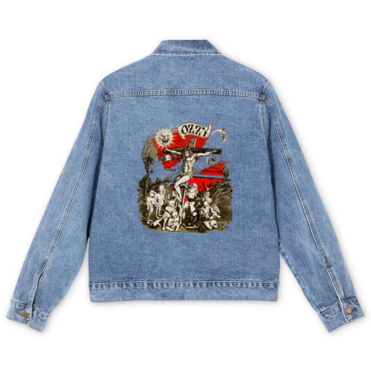 Discover Vintage 1991 Ozzy Osbourne Cross Graphic Men's Denim Jackets