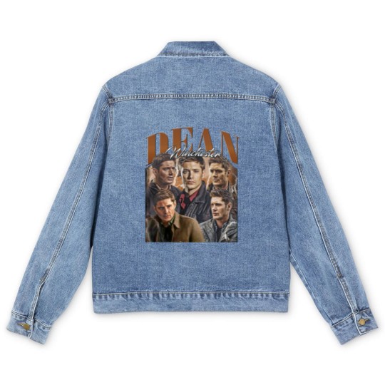 Discover Dean Winchester Vintage Men's Denim Jackets, Gift For Women and Man Unisex Men's Denim Jackets