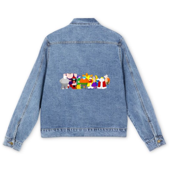 Discover Homestar Runner   Faimly art Chibi Men's Denim Jackets