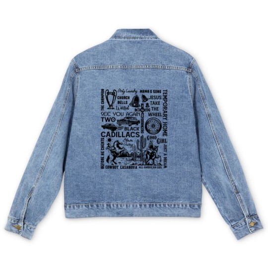 Discover Carrie Songs Men's Denim Jackets, Country Concert Men's Denim Jackets - Carrie Underwood Tour 2023 Men's Denim Jackets