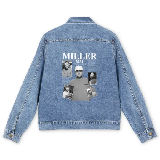 Discover macmiller Music Men's Denim Jackets K1, macmiller Music Pop Men's Denim Jackets, macmiller Concert 2023 Retro Unisex Gift Bootleg Men's Denim Jackets Mus3004DK