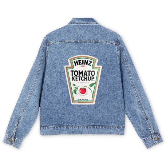 Discover Heinz Tomato Ketchup Halloween Costume Men's Denim Jackets