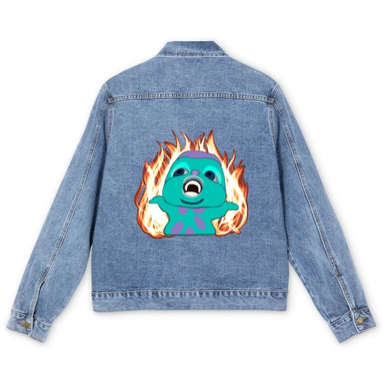 Discover Bibble Meme Illustrated Active Men's Denim Jackets