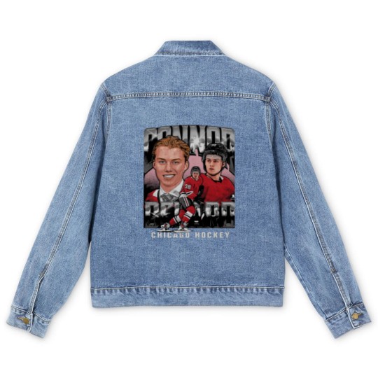 Discover Connor Bedard Chicago Vintage - Connor Bedard - Men's Denim Jackets