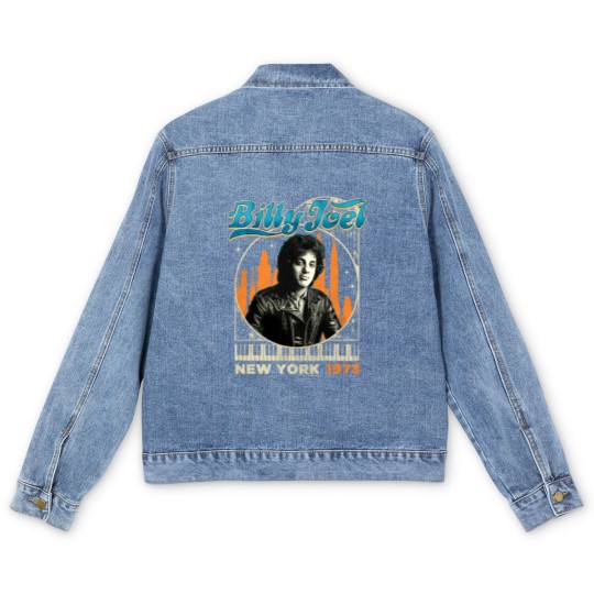 Discover Billy Joel New York 1973 Men's Denim Jackets, Gift For Billy Joel Fans