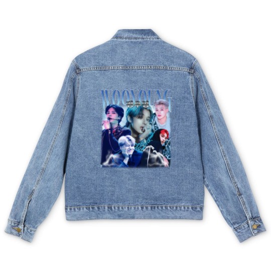 Discover Wooyoung Men's Denim Jackets | Ateez Men's Denim Jackets | Wooyoung Men's Denim Jackets | Song Min-Gi Men's Denim Jackets