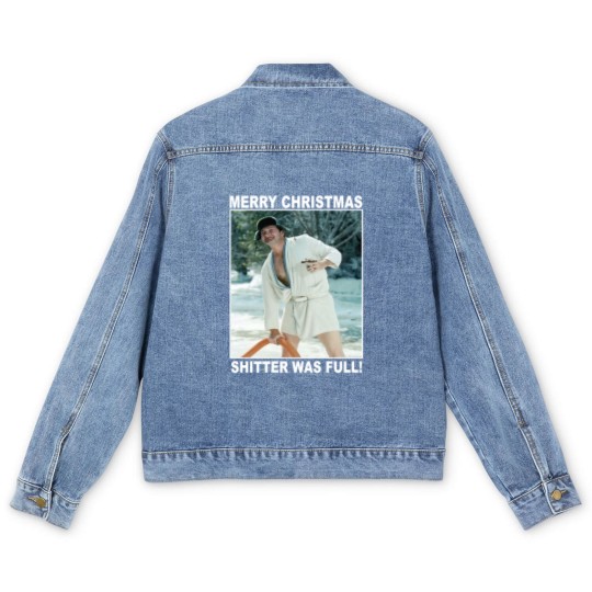 Discover Cousin Eddie Merry Christmas Shitters Full National   Men's Denim Jackets