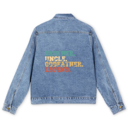 Discover brother uncle godfather legend Men's Denim Jackets