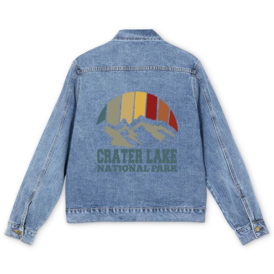 Discover crater lake Men's Denim Jackets