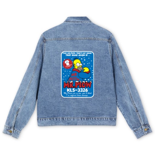 Discover Mr Plow thats my name Men's Denim Jackets