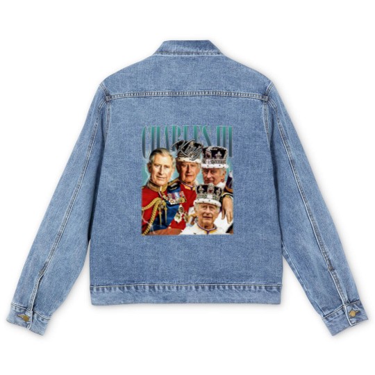 Discover Limited King Charles III Vintage Men's Denim Jackets