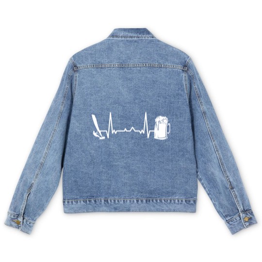 Discover Windsurfing Windsurf Windsurfer Men's Denim Jackets