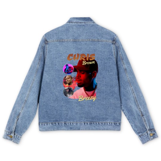 Discover Retro Chris Brown Under The Influence Tour Cotton Men's Denim Jackets Men's Denim Jackets