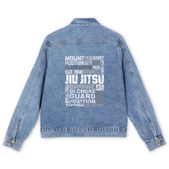 Discover Brazilian Jiu Jitsu MMA Men's Denim Jackets Gift Men's Denim Jackets