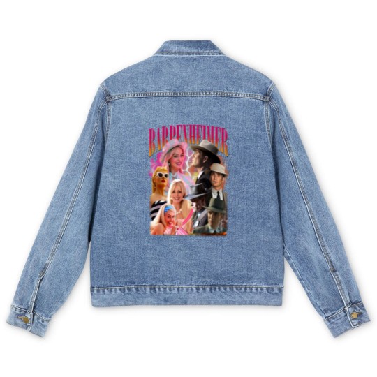 Discover Barbenheimer Vintage Men's Denim Jackets, Gift For Women and Man Men's Denim Jackets