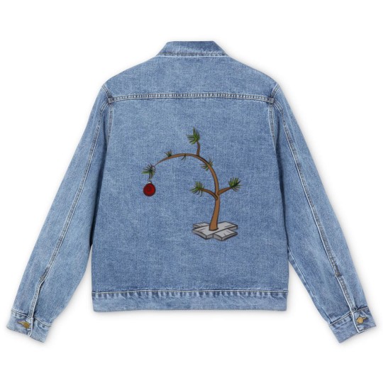 Discover Charlie Brown Christmas Tree - Charlie Brown Christmas Tree - Men's Denim Jackets