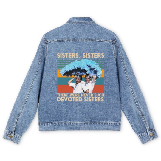 Discover Retro Sisters Sisters White Christmas 1954 Men's Denim Jackets There Were Never Such Devoted Sisters Men's Denim Jackets