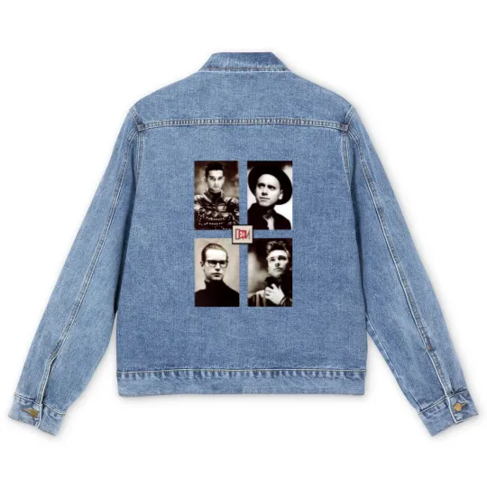 Discover Depeche Mode USA Tour 1988 Men's Denim Jackets, Depeche Mode Vintage Men's Denim Jackets, Depeche Mode Merch