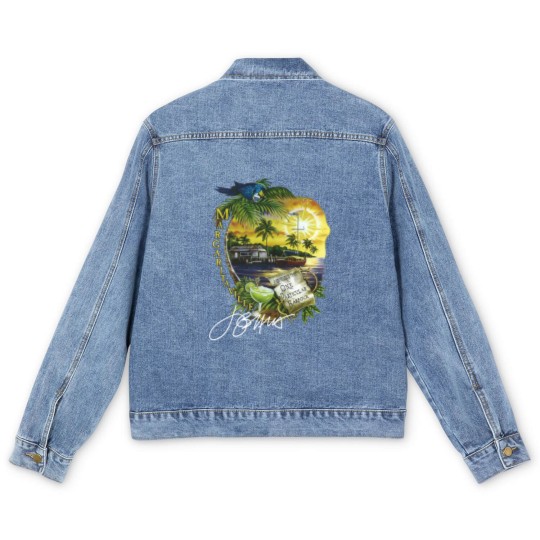 Discover Jimmy Buffett 1983 One Particular Harbor Signature Men's Denim Jackets