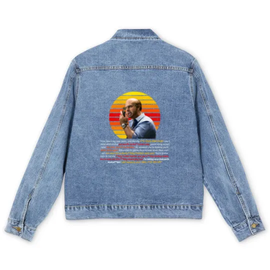 Discover Tom Cruise as Les Grossman from Tropic Thunder - Curse filled Rant Men's Denim Jackets