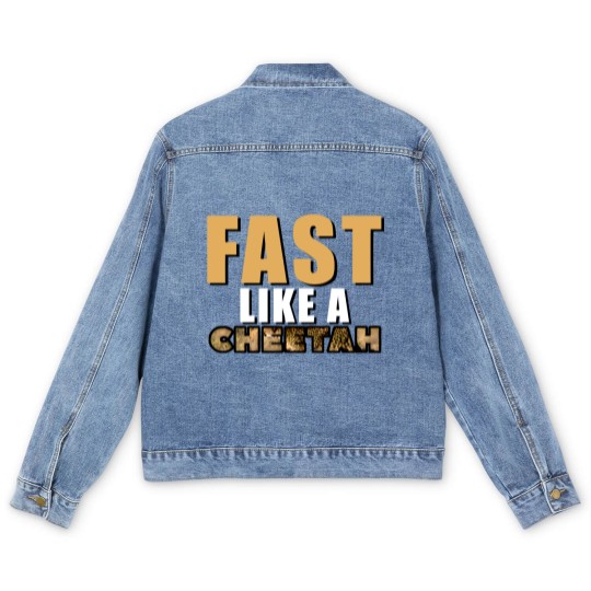 Discover Fast Like A Cheetah Men's Denim Jackets