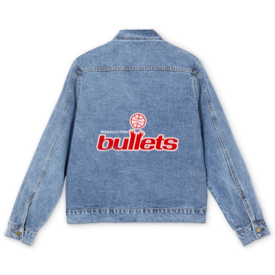 Discover Defunct Washington Bullets Basketball Team - Basketball - Men's Denim Jackets Men's Denim Jackets