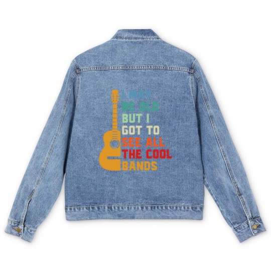 Discover I May Be Old Best Bands Men's Denim Jackets