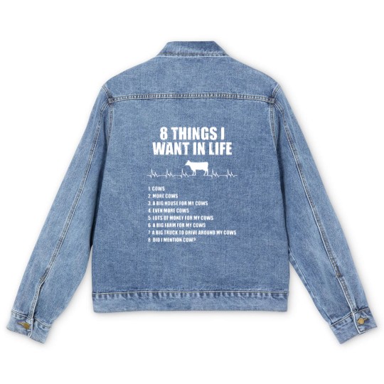Discover 8 things I want in life cow Men's Denim Jackets